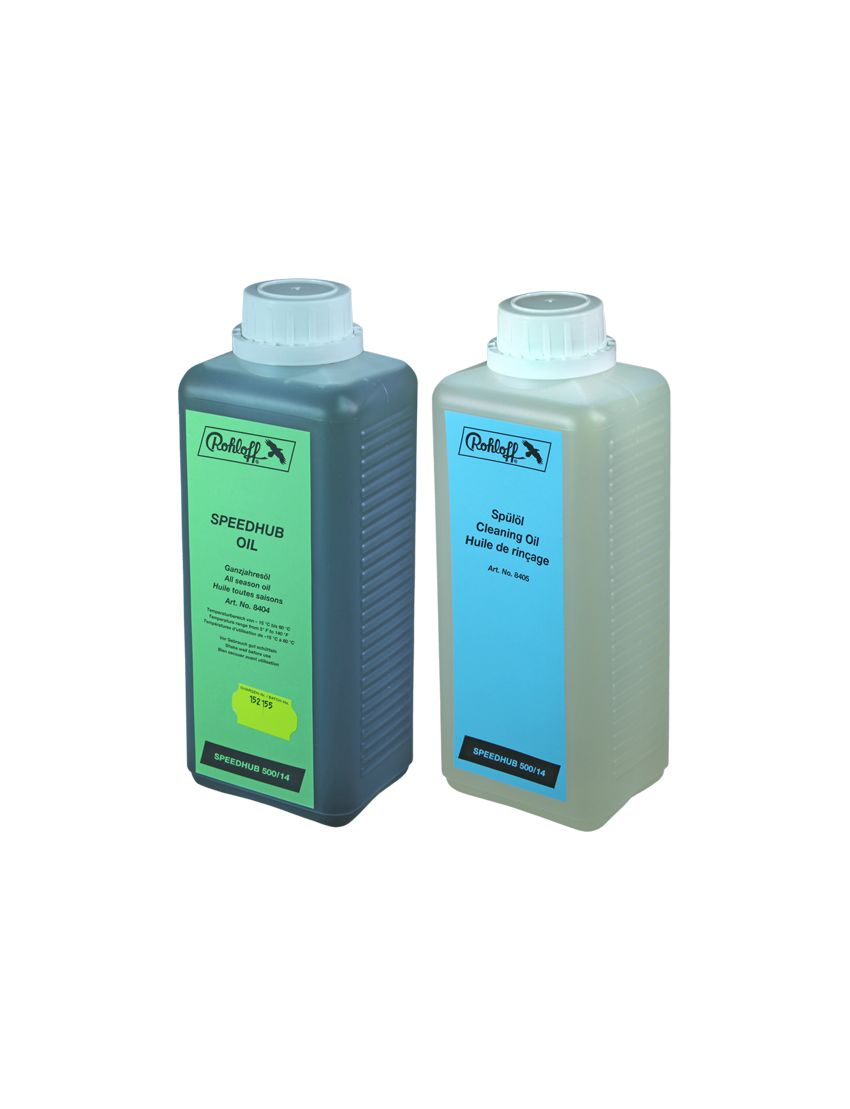 Zestaw do wymiany oleju w piaście ROHLOFF SPEEDHUB 500/14 (Olej całoroczny 1 litr + Olej czyszczący 1 litr) 