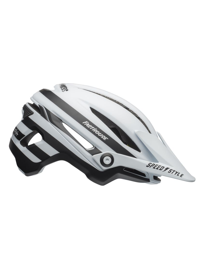 BELL SIXER INTEGRATED MIPS fasthouse stripes matte white black kask-S
