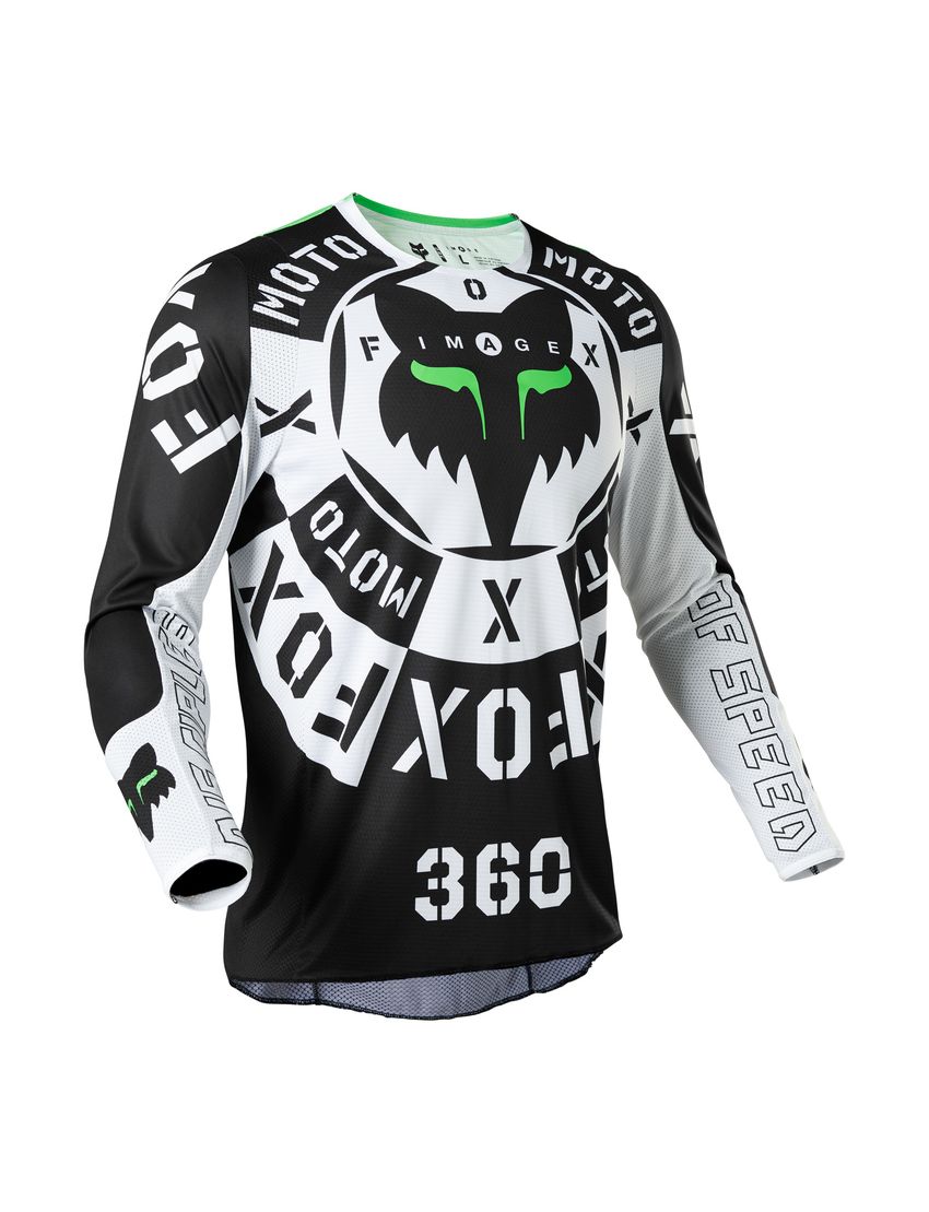 Jersey FOX 360 Nobyl black/white