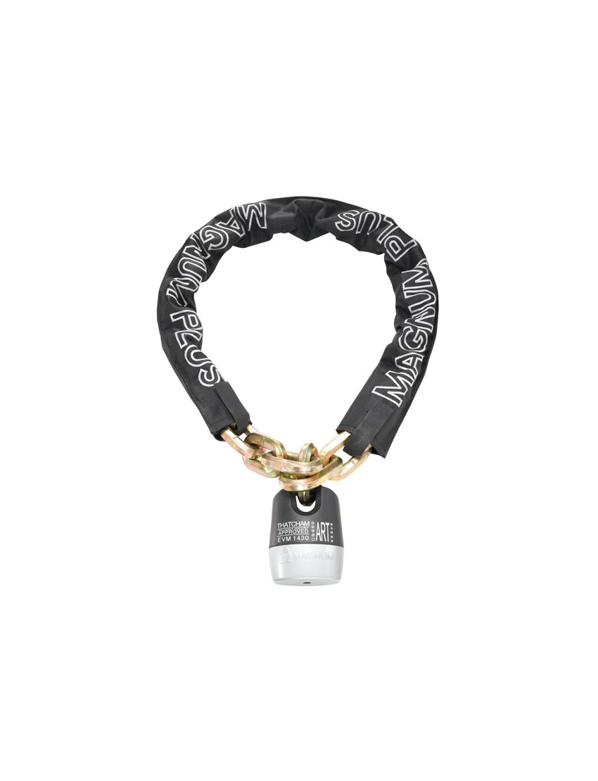 Zapięcie rowerowe MAGNUM 3004 ŁAŃCUCH - 12mm 110cm - 5 x Klucze z kodem + KŁÓDKA (NEW) 