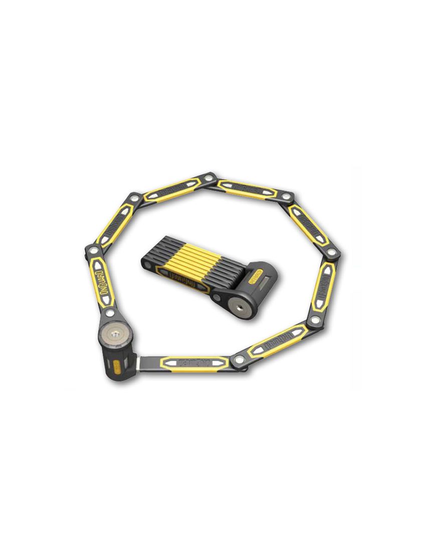 Zapięcie rowerowe ONGUARD Heavy Duty Link Plate Lock K9 SKŁADANE 8113 - 79cm - 5 x Klucze z kodem 