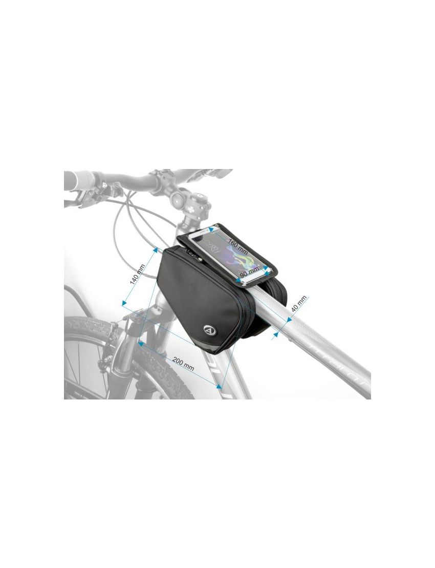 Torba pod ramę trójkątna AUTHOR A-R282 MPP czarna 