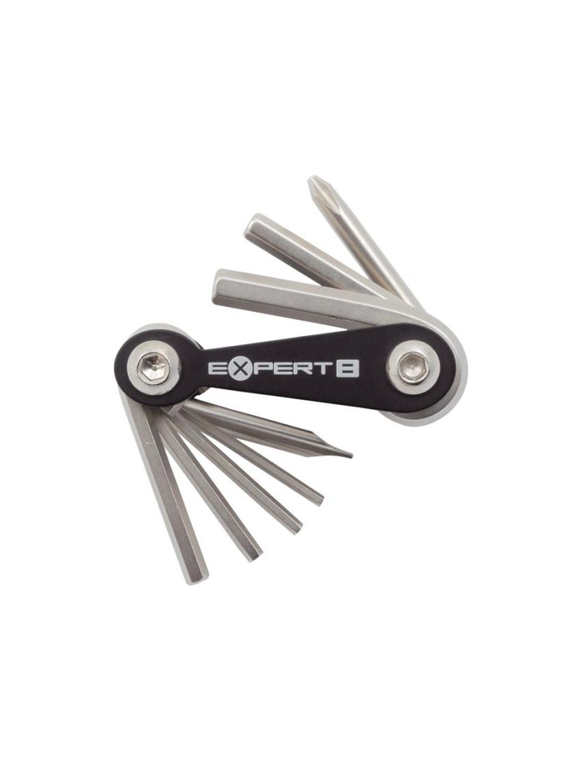 Klucze zestaw AUTHOR EXPERT 8 czarno-srebrne 