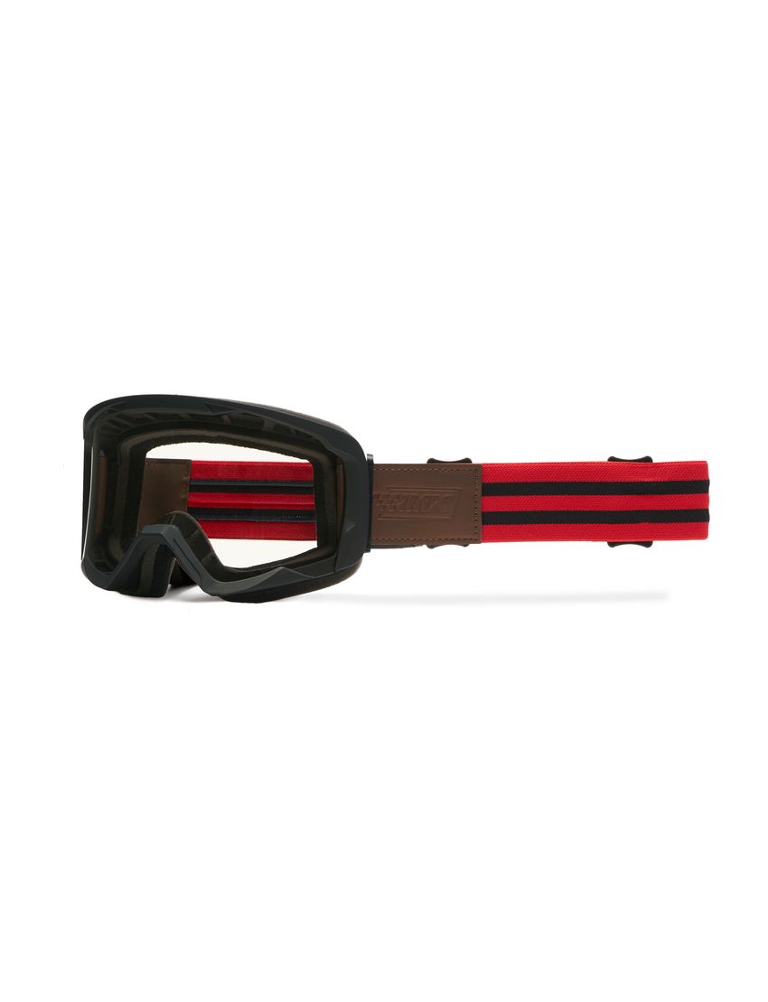 Gogle IMX Endurance Flip Black Matt/Red (szyba dark smoke + clear)