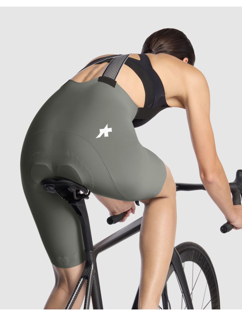 Spodenki damskie ASSOS DYORA R Bib Edge Green