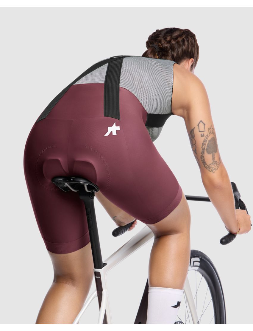 Spodenki damskie ASSOS UMA GT Bib Burgundy Red