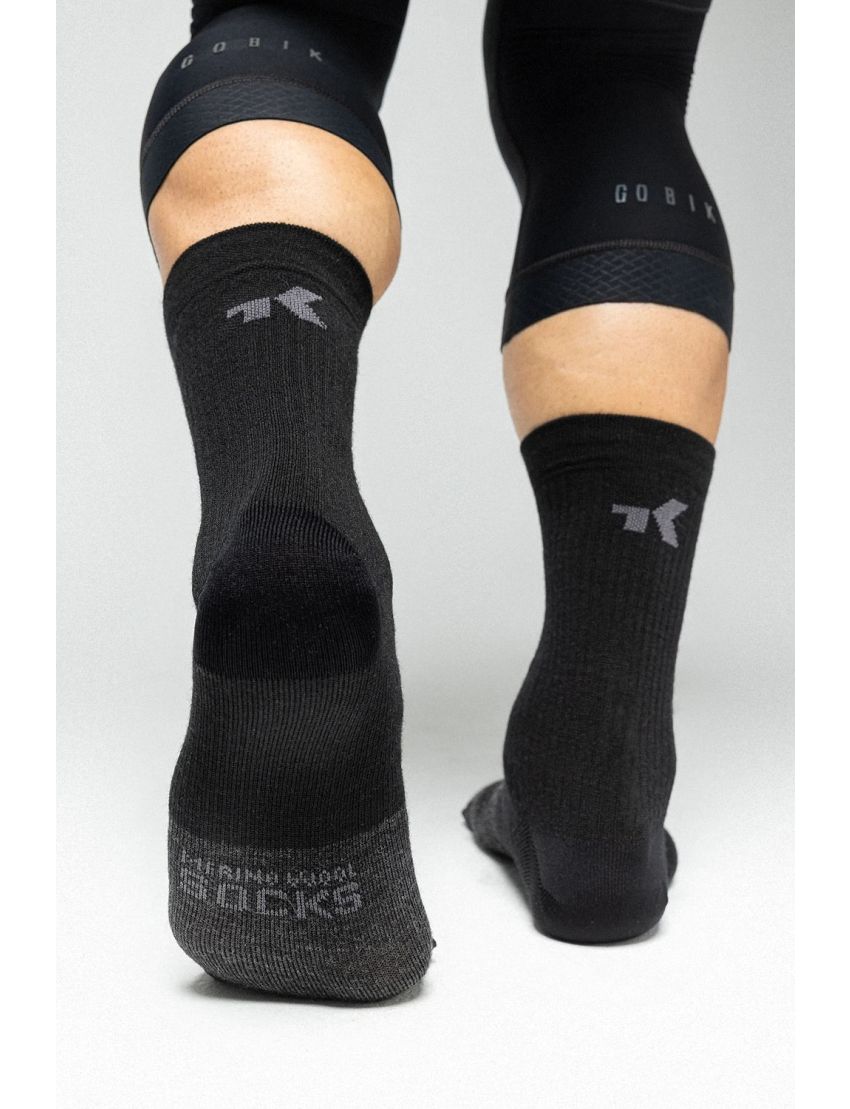 Skarpety kolarskie GOBIK Winter Merino Coal