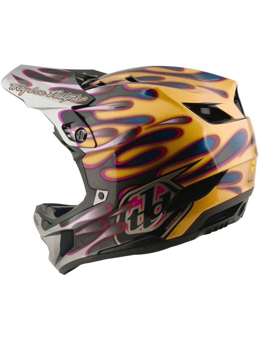 Kask TLD D4 Carbon Overspray Black/Gold
