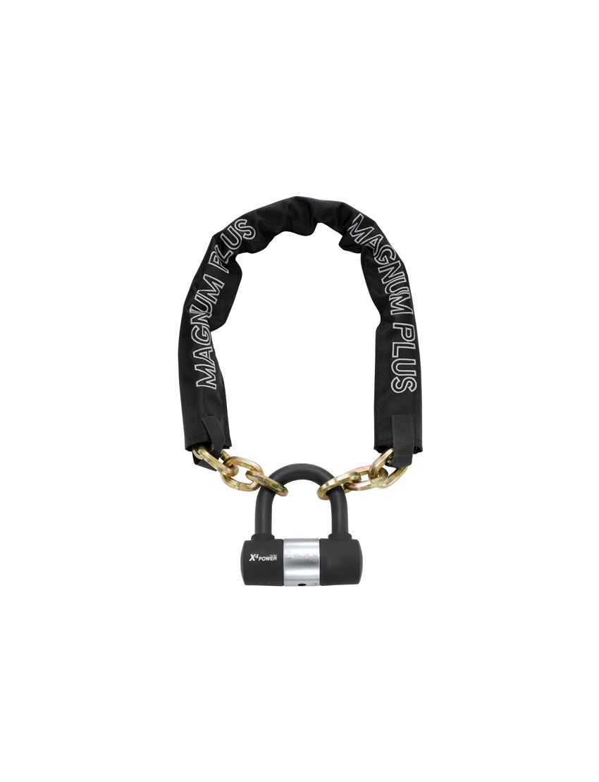 Zapięcie rowerowe MAGNUM 3040 ŁAŃCUCH - 8mm 85cm - 5 x Klucze z kodem + KŁÓDKA (NEW) 