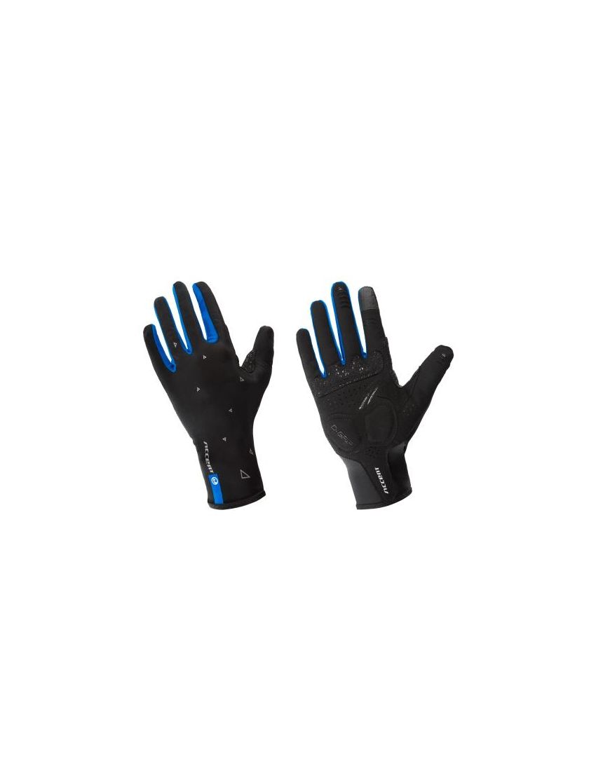 Accent Rękawiczki z długimi palcami Blade, czarno-niebieskie, S 