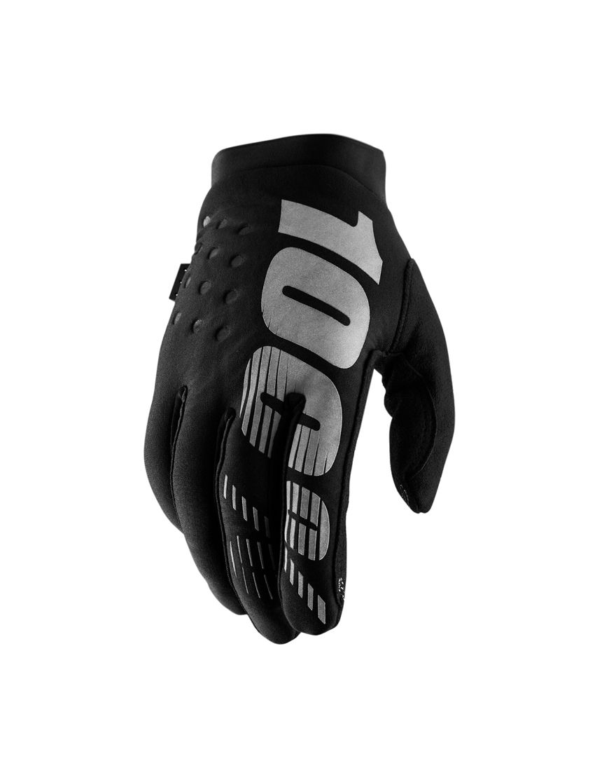 Rękawiczki 100% BRISKER Women's Glove black grey roz. M (długość dłoni 174-181 mm) (NEW) 