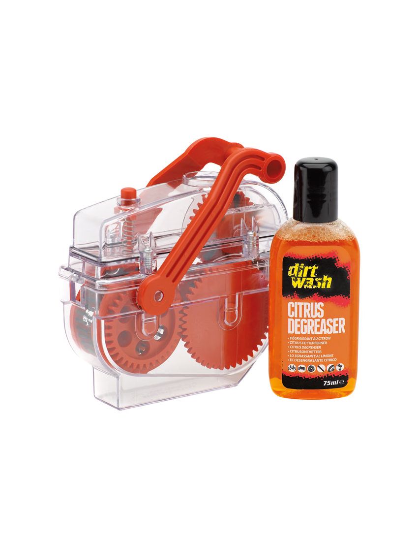 Maszyna do czyszczenia łańcucha WELDTITE DIRTWASH DIRT TRAP CHAIN DEGREASER MACHINE + Odtłuszczacz 75ml 
