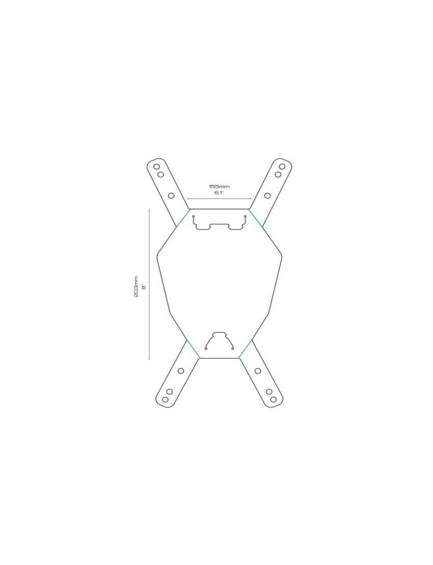 AMS Tabliczka na numer startowy Black/White