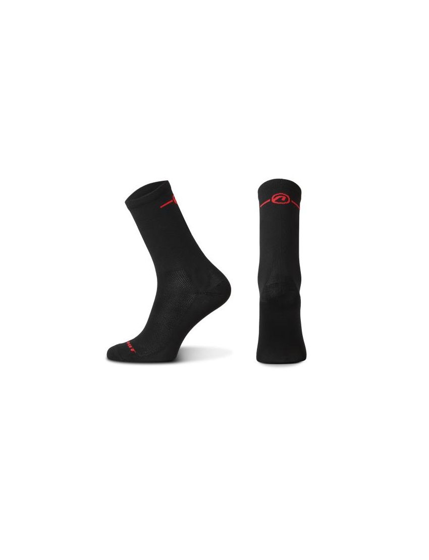 Accent Skarpetki kolarskie Pure Long, czarno-czerwone, rozmiar S (36-38) 