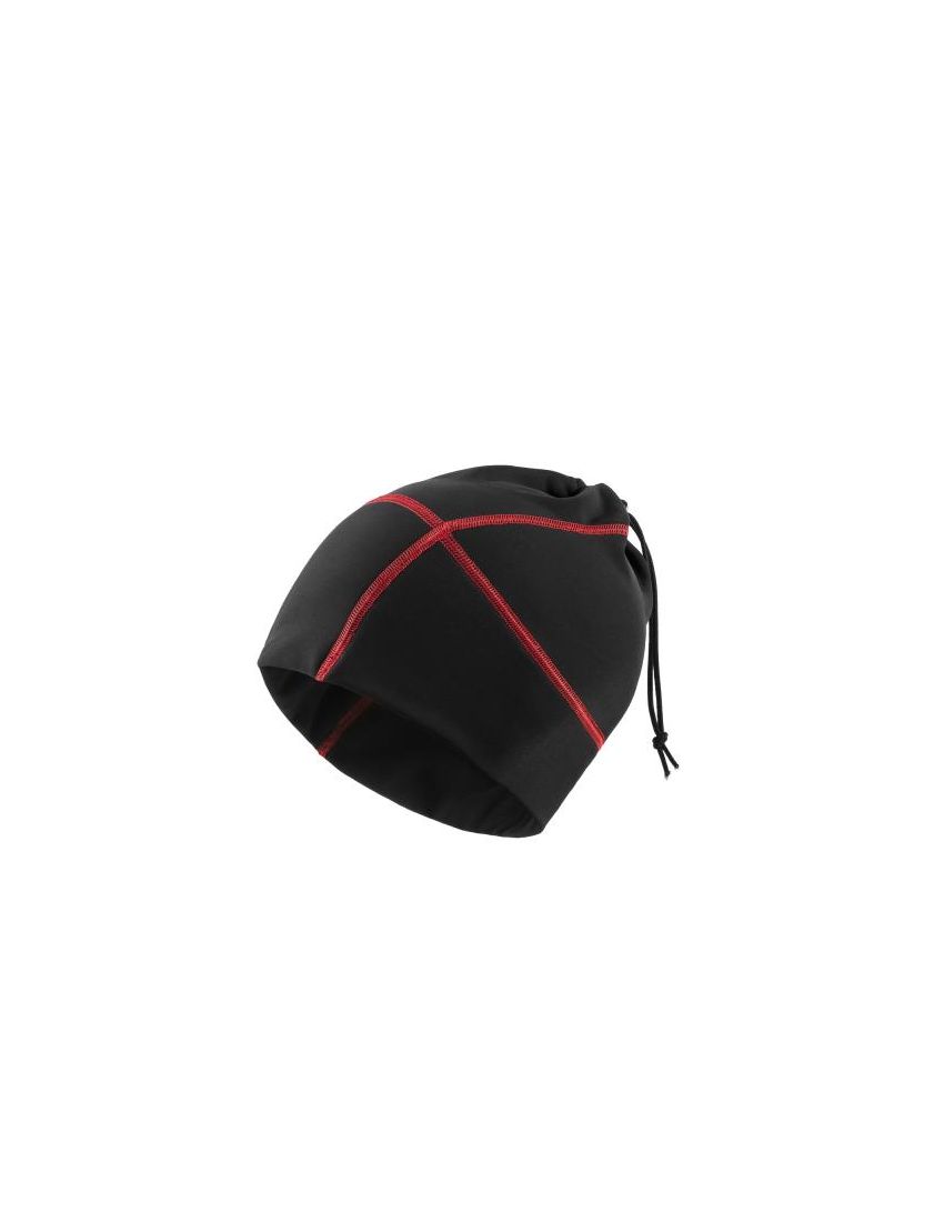 Accent Czapka kolarska Super Roubaix, czarna-czerwona, L/XL