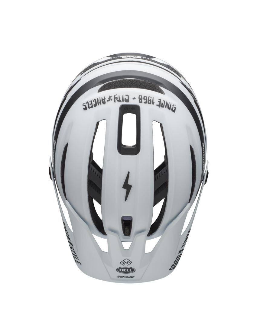 BELL SIXER INTEGRATED MIPS fasthouse stripes matte white black kask-S