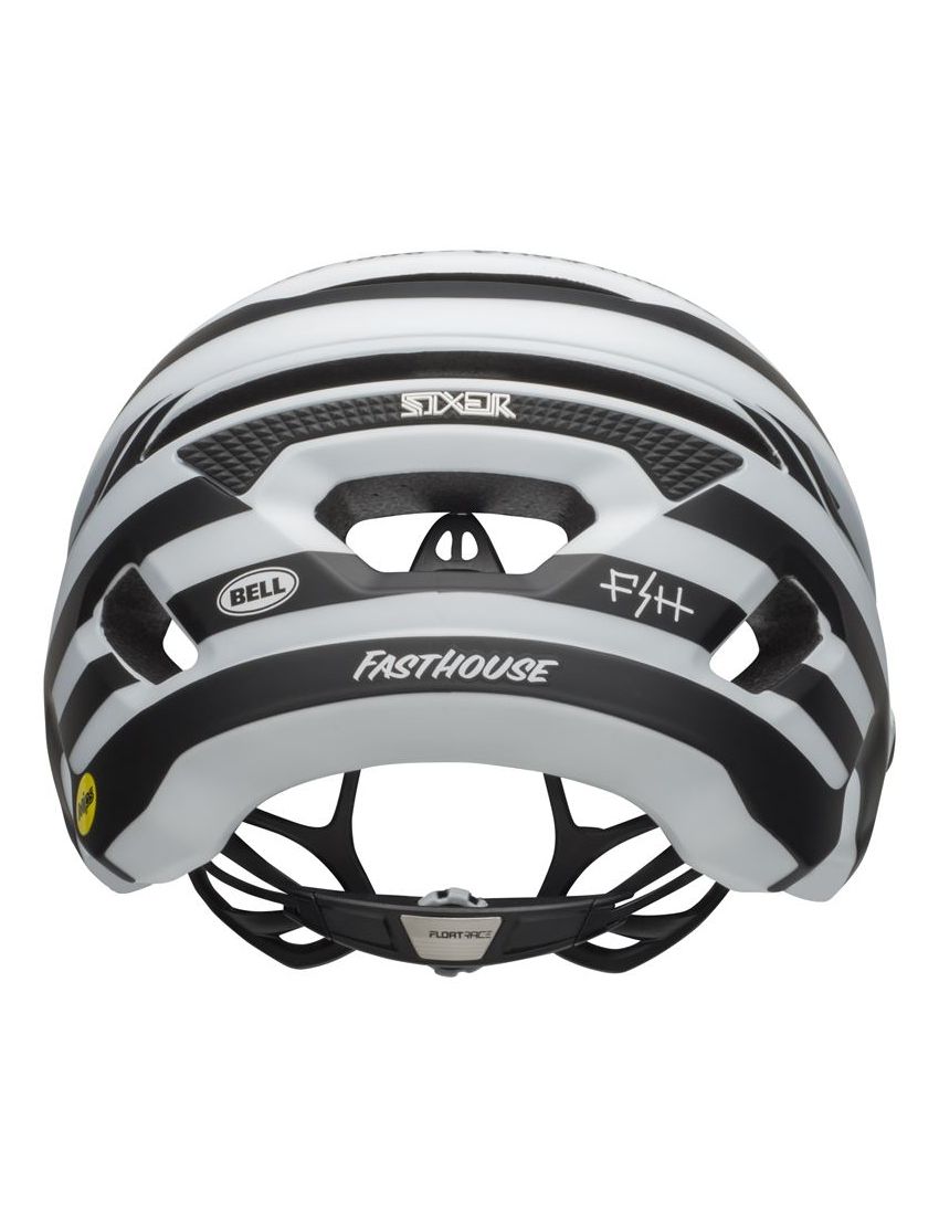 BELL SIXER INTEGRATED MIPS fasthouse stripes matte white black kask-L