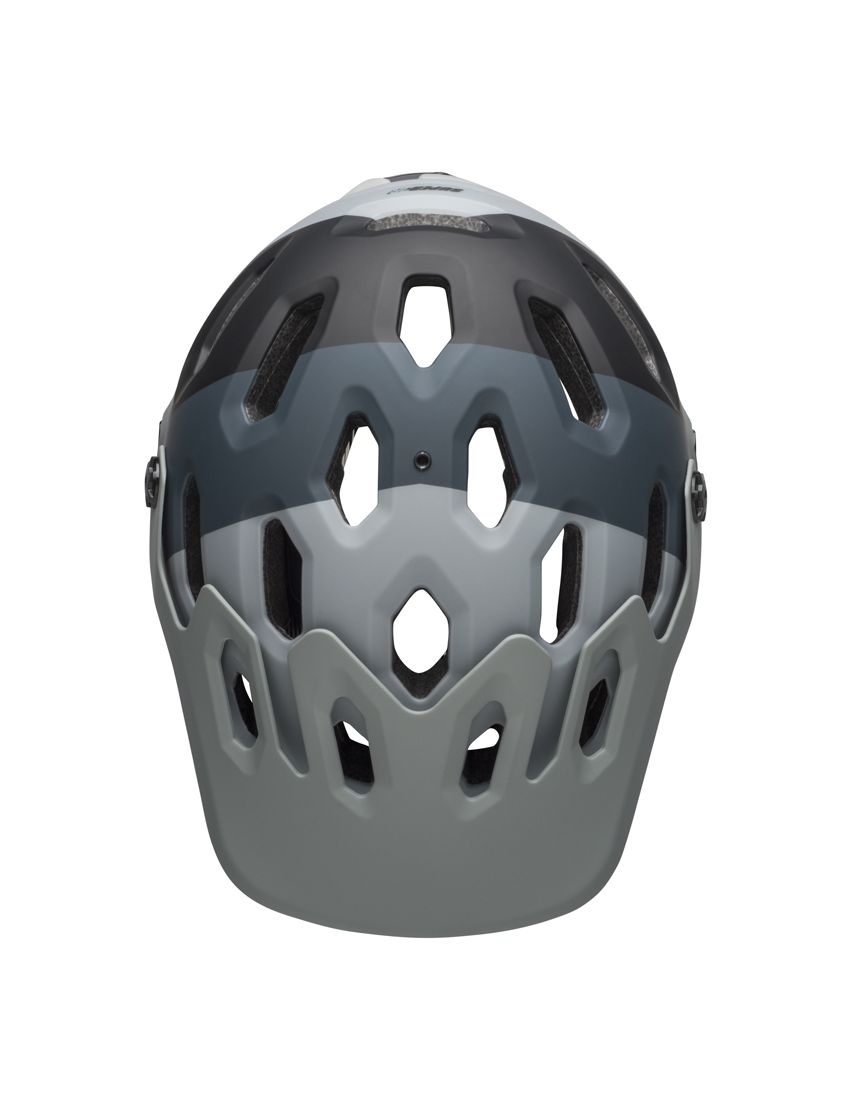 BELL SUPER 3 downdraft matte gray gunmetal kask-M