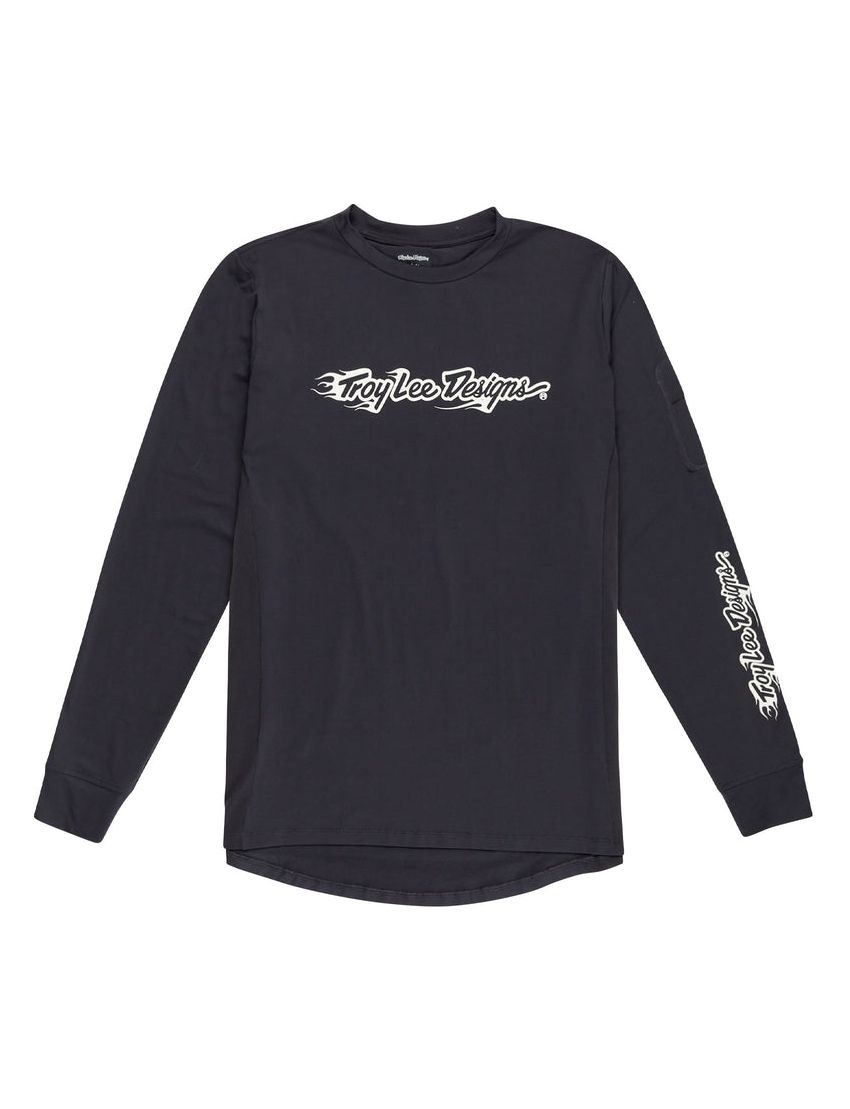 Koszulka TLD Ruckus LS Ride Tee Burn Out Carbon