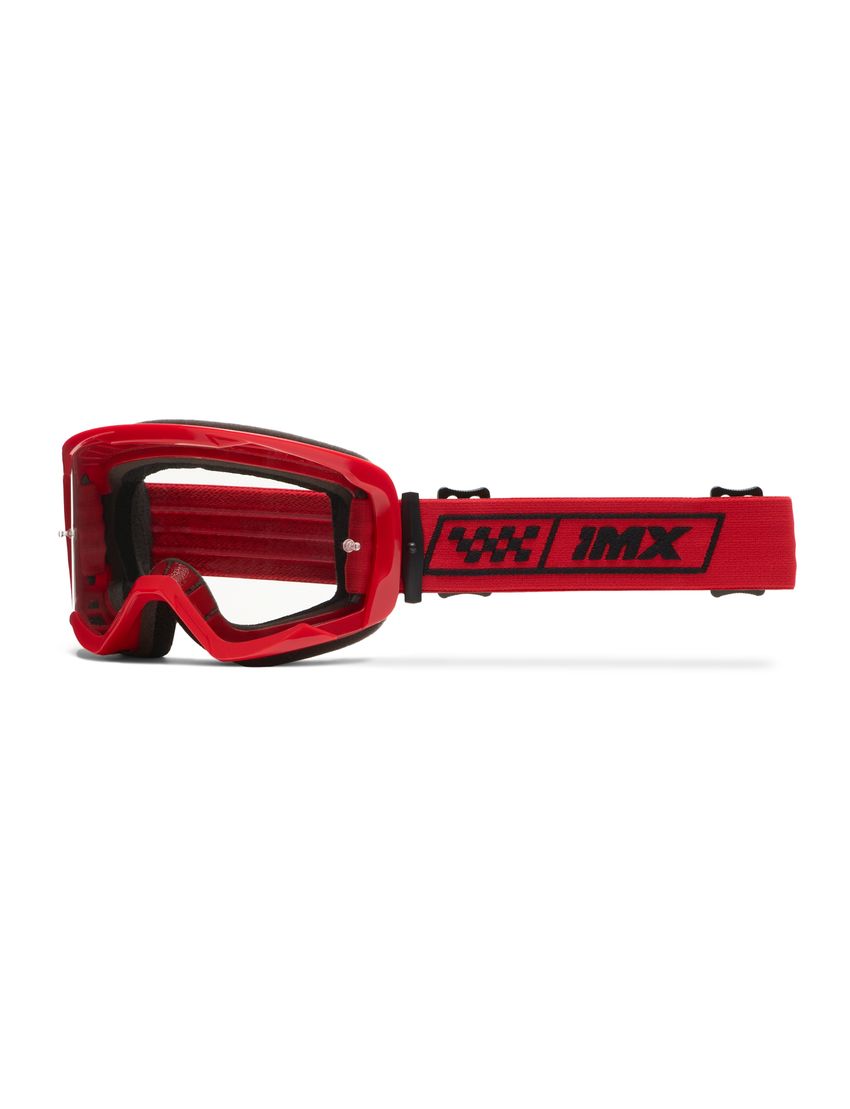 Gogle IMX Endurance Race Red Gloss/Red (szyba dark smoke + clear)