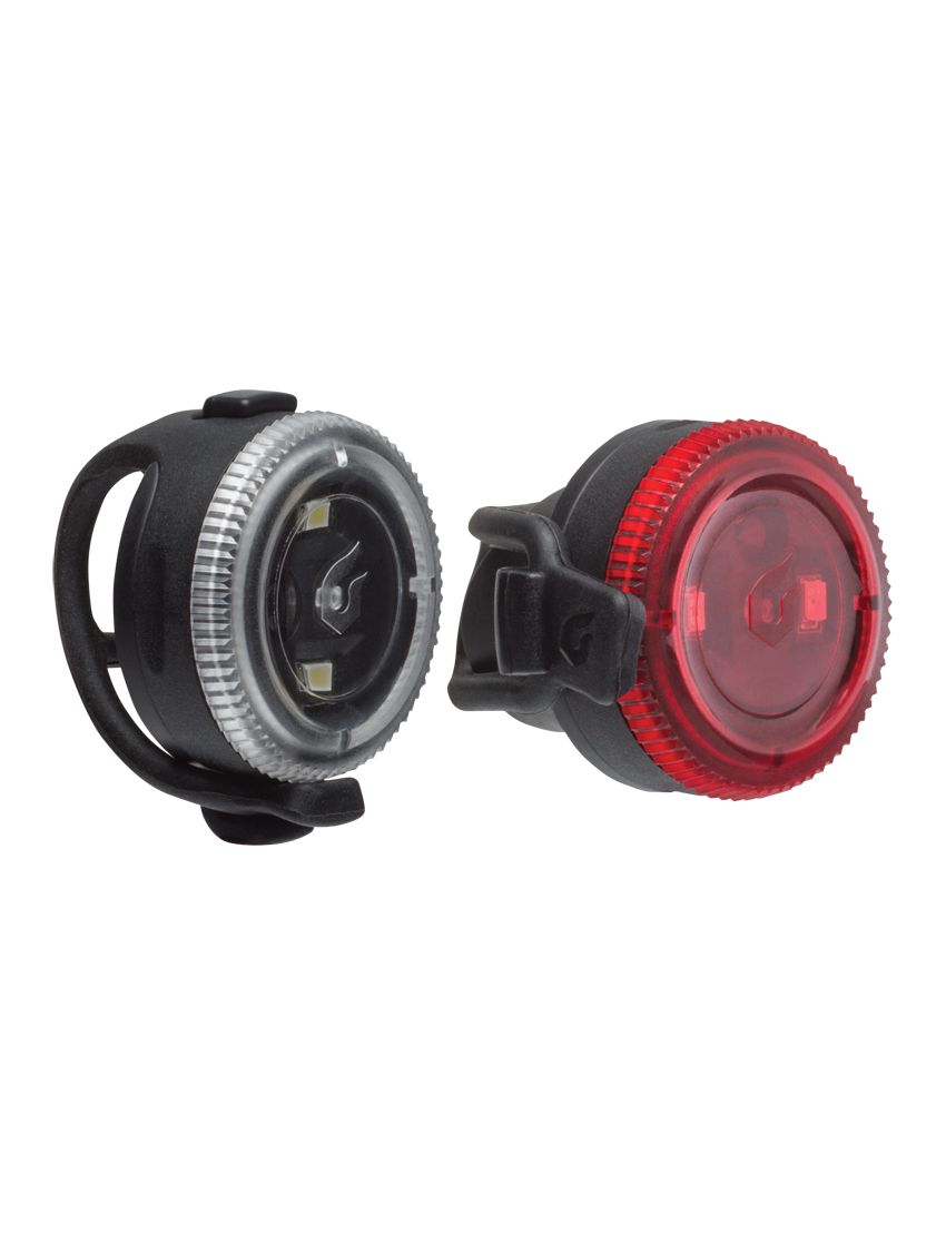 Zestaw lampki BLACKBURN CLICK przód 20 lumenów, CLICK tył 4 lumeny czarne (NEW) 