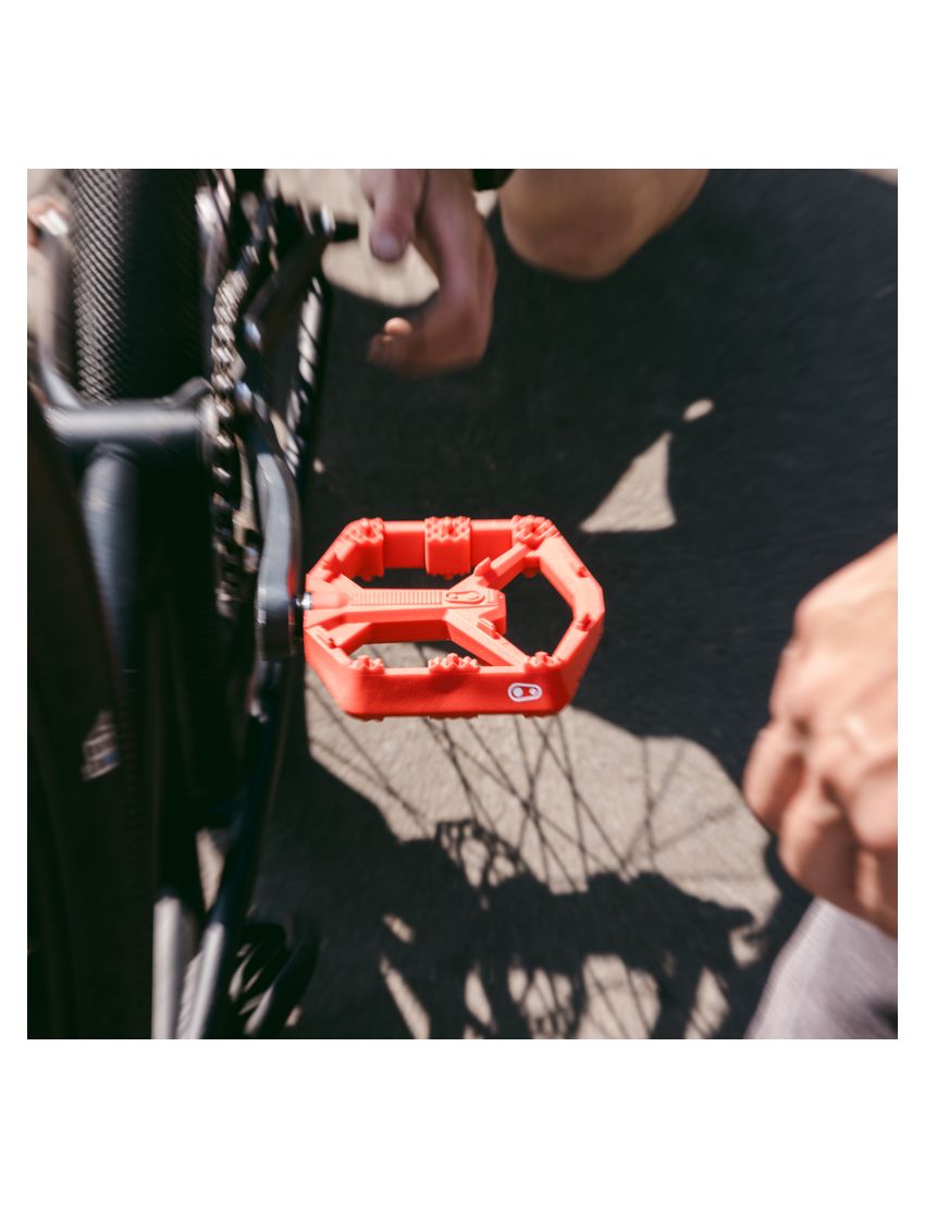 Pedały CRANK BROTHERS Stamp 0 Bright Red