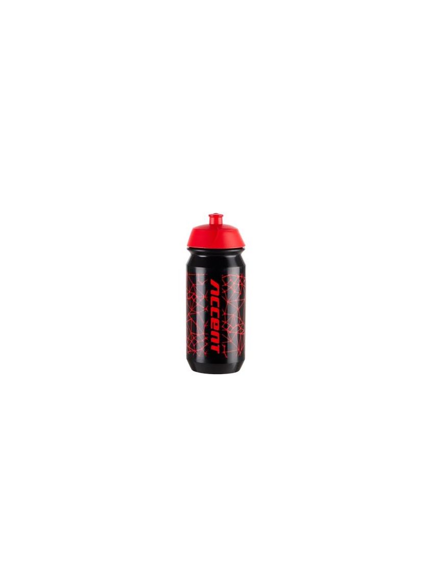 Bidon ACCENT Hero czarno-czerwony 500 ml 