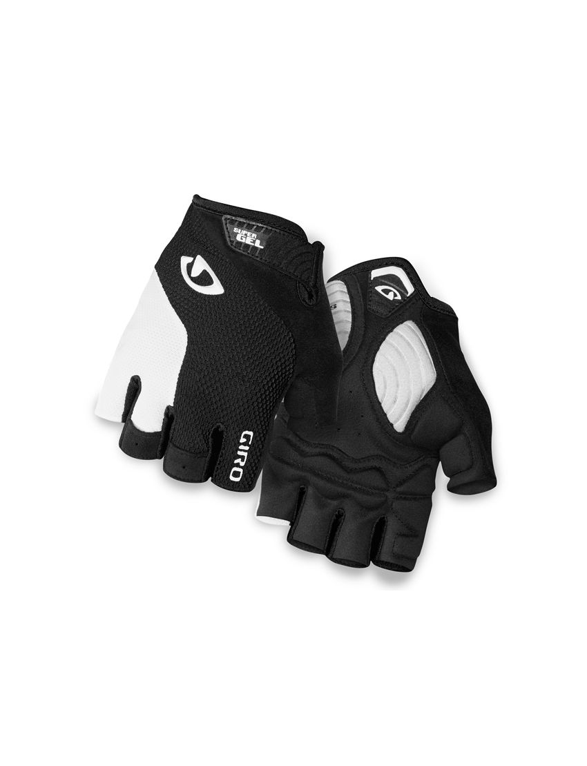 Rękawiczki męskie GIRO STRADE DURE SG krótki palec white black roz. XXL (obwód dłoni od 267 mm / dł. dłoni od 211 mm) (NEW) 