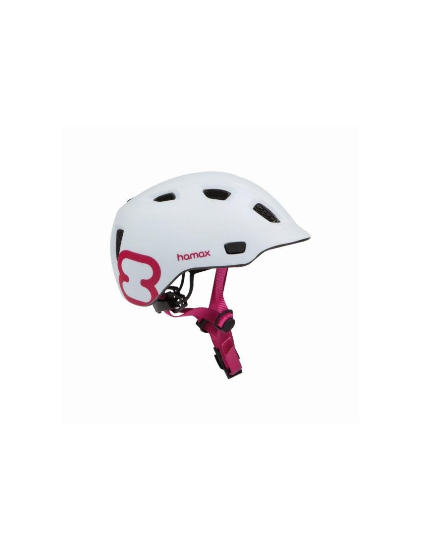 Hamax Kask THUNDERCAP biało-różowy 52-57 