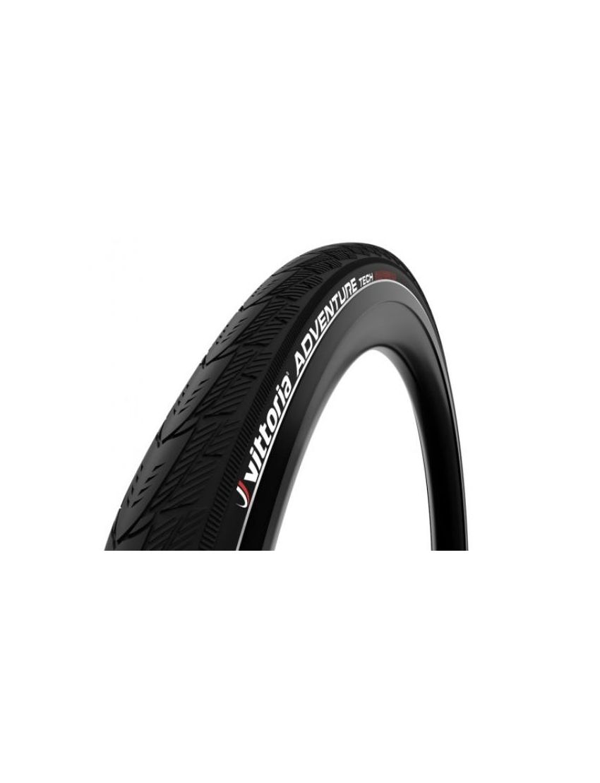 Vittoria Opona Adventure Tech G2.0 700x35C, czarna, drutowa, odblask 