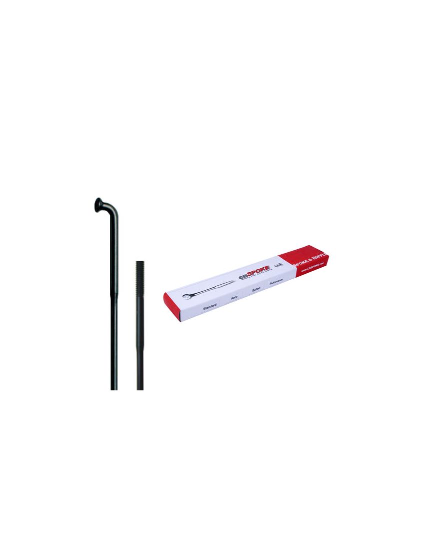 Szprychy CNSPOKE DB454 2.0-1.8-2.0 stal nierdzewna 260mm czarne + nyple 144szt.