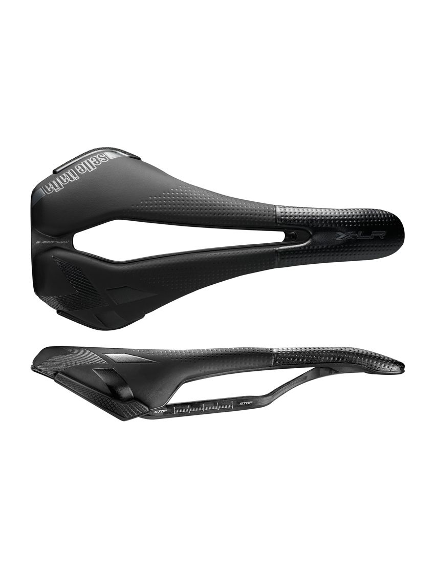 Siodło SELLE ITALIA X-LR KIT CARBONIO SUPERFLOW L (id match - L3) carbon/keramic 7x9, fibra-tek, 187g czarne (NEW) 