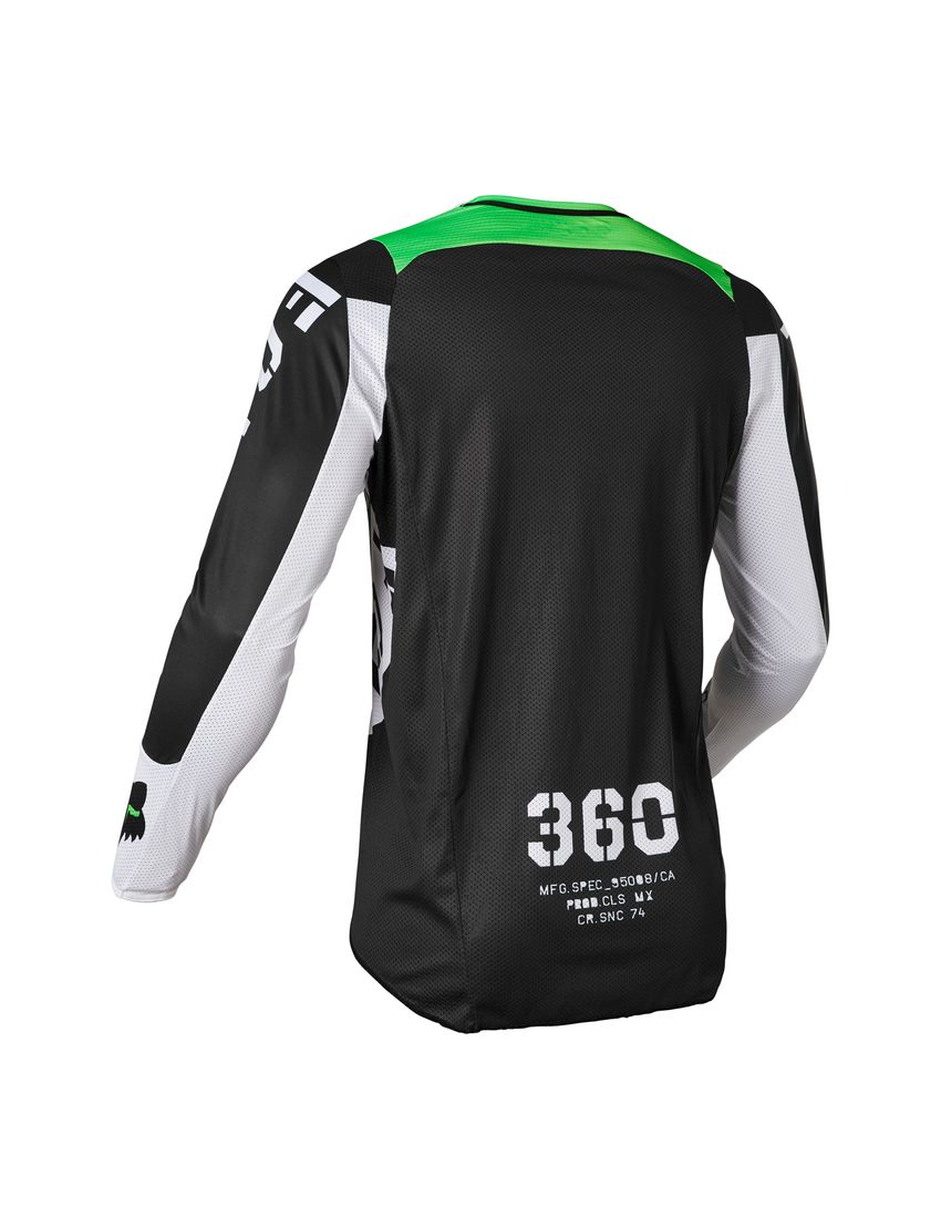 Jersey FOX 360 Nobyl black/white