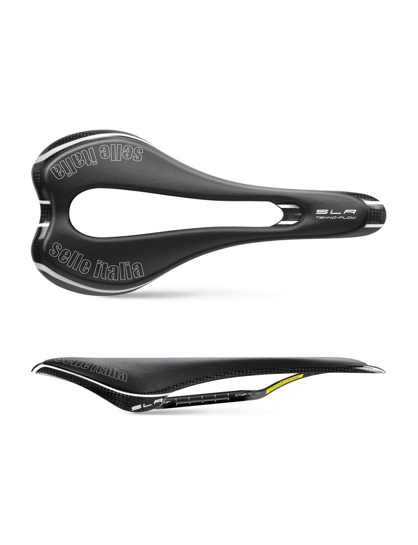 Siodło SELLE ITALIA SLR TEKNO FLOW S (id match - S3) carbon/keramic 7x9, carbon/fibra-tek, 110g carbon (NEW) 