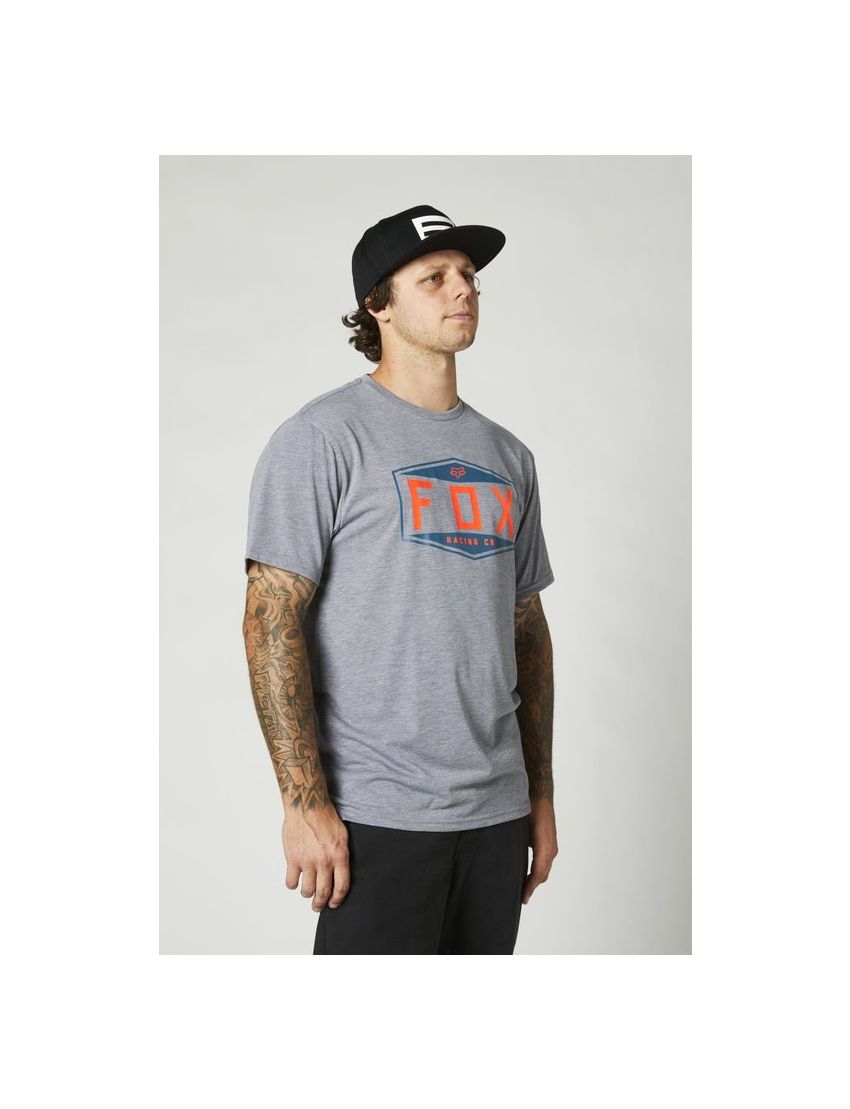T-shirt FOX Emblem Tech grafitowy