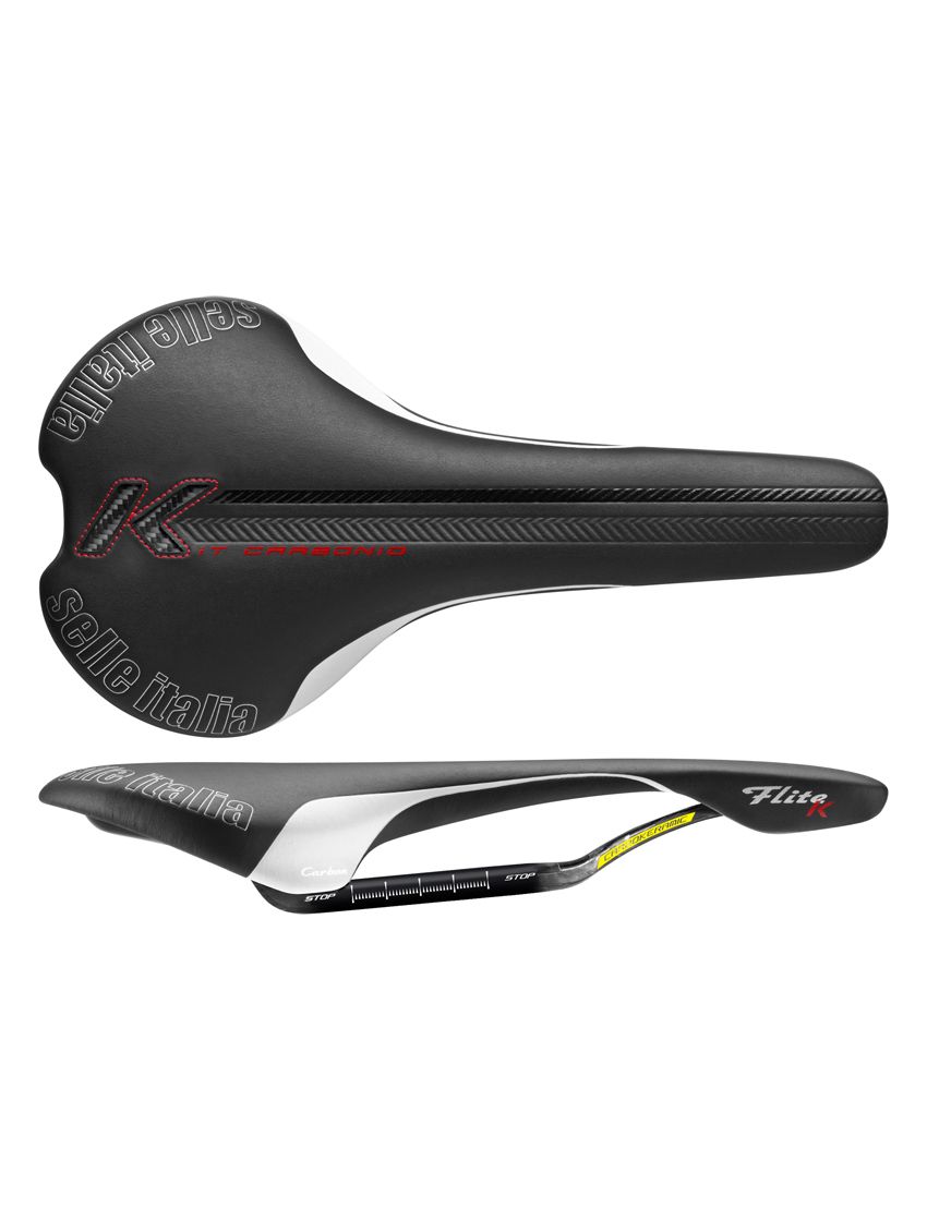Siodło SELLE ITALIA FLITE KIT CARBONIO L (id match - L1) carbon/keramic 7x9, fibra-tek, 180g czarne (NEW) 