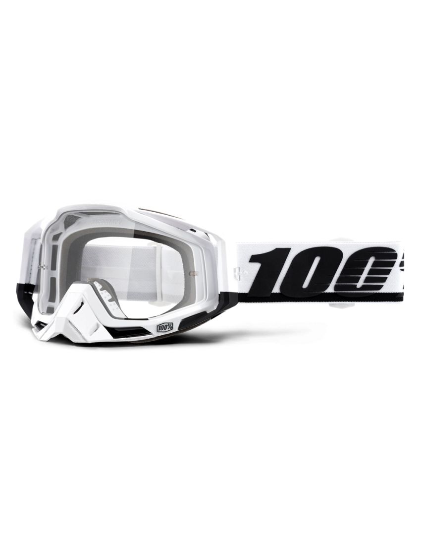 Gogle 100% RACECRAFT STUU (Szyba Przezroczysta Anti-Fog + 10 Zrywek)