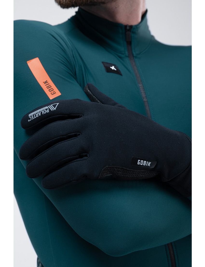 Rękawiczki kolarskie GOBIK Polartec® Bora 2.0 True Black