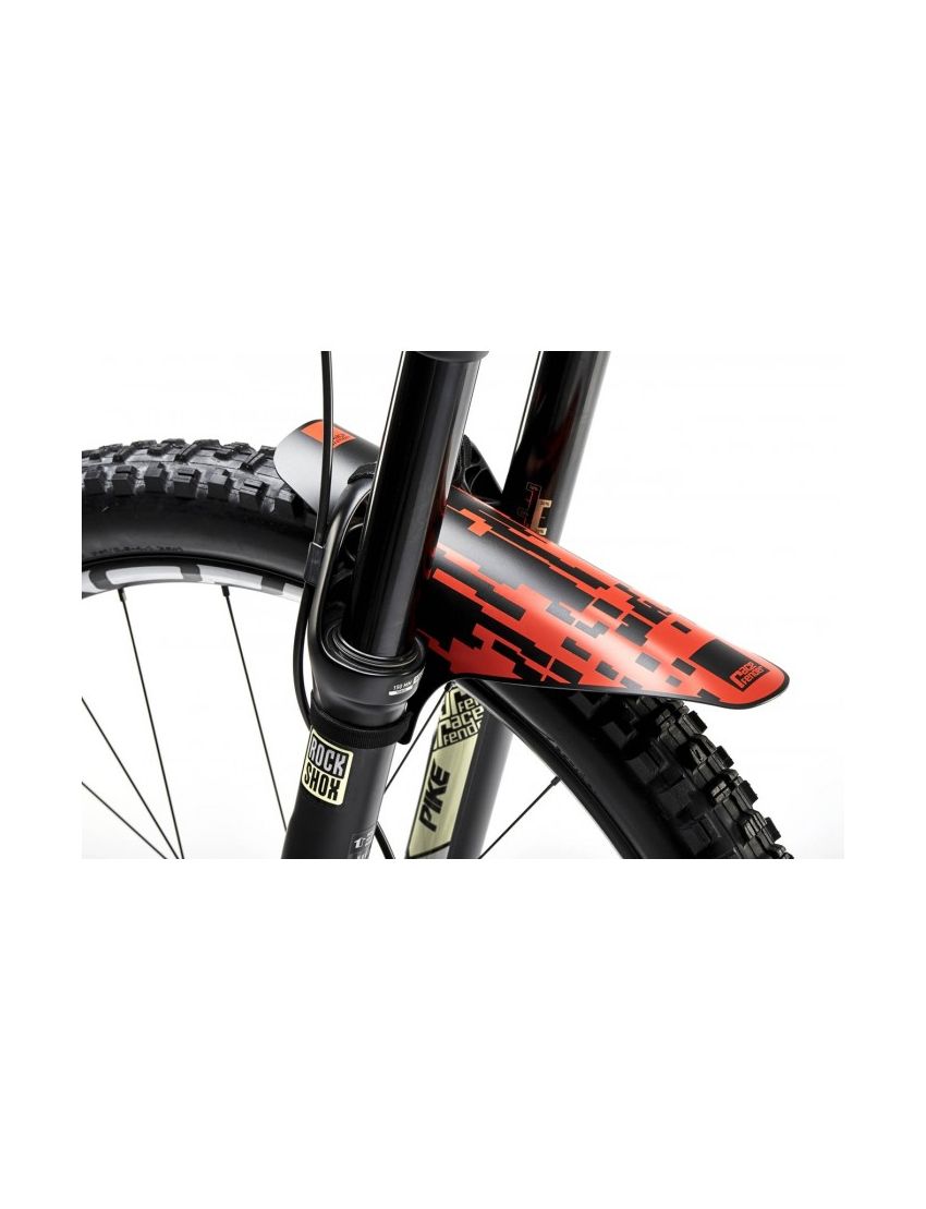 Błotnik przedni RACEFENDER Pixel czerwony + rzep