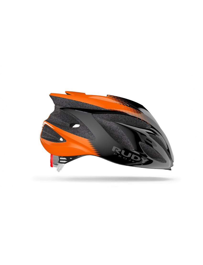 Kask Rudy Project RUSH BLACK-ORANGE (SHINY)