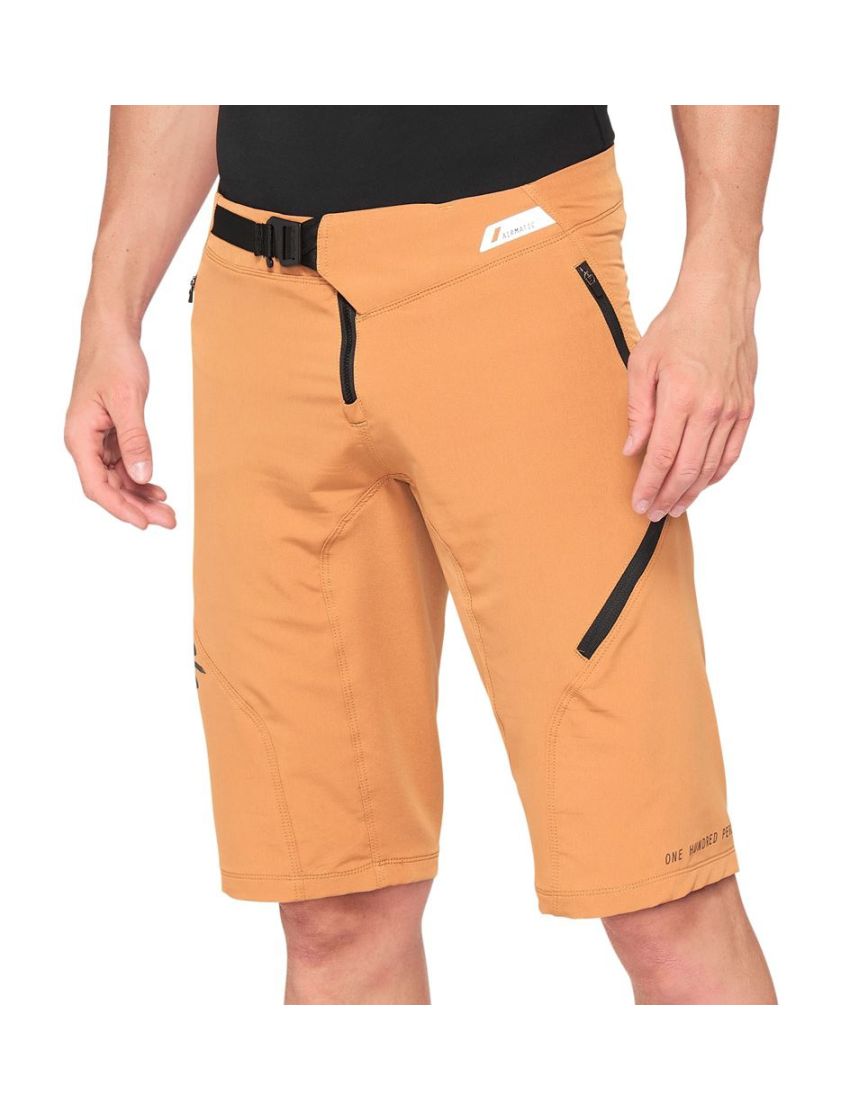 Spodenki 100% Airmatic 32 Caramel