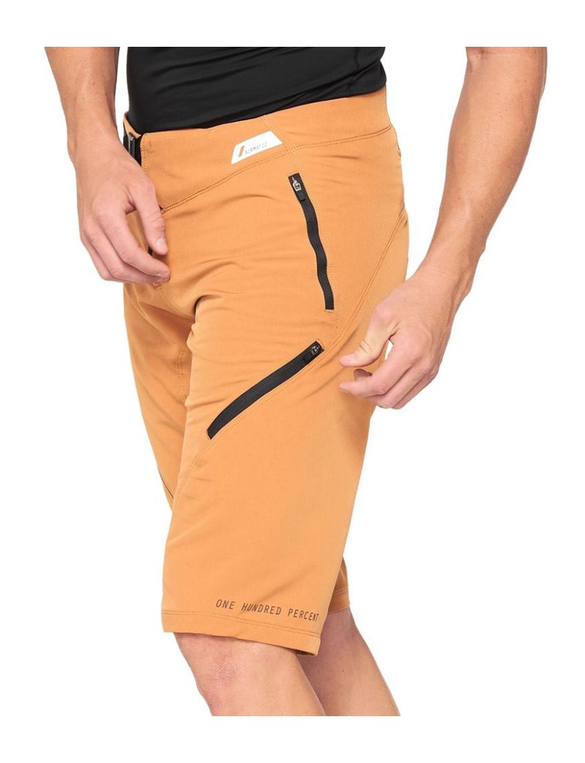Spodenki 100% Airmatic 32 Caramel