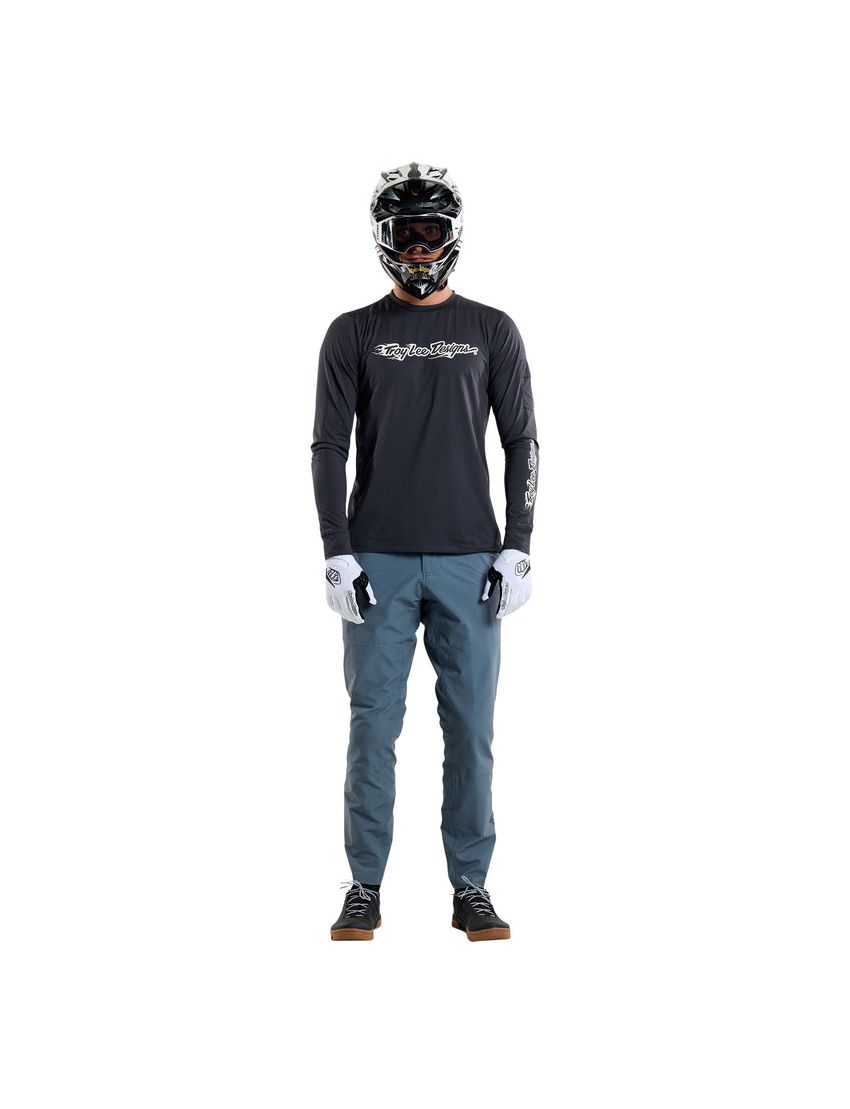 Koszulka TLD Ruckus LS Ride Tee Burn Out Carbon