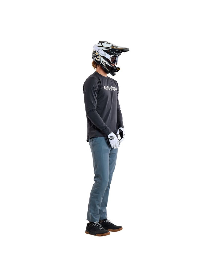 Koszulka TLD Ruckus LS Ride Tee Burn Out Carbon