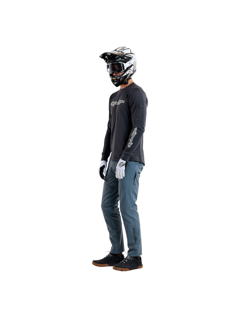Koszulka TLD Ruckus LS Ride Tee Burn Out Carbon